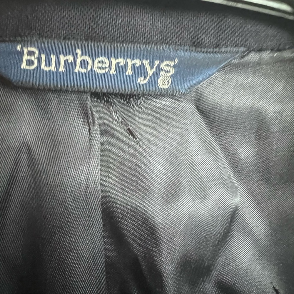 VTG Burberry Men’s Navy Wool Blazer/Jacket Classic Grandpa Preppy Old Money - Picture 12 of 15